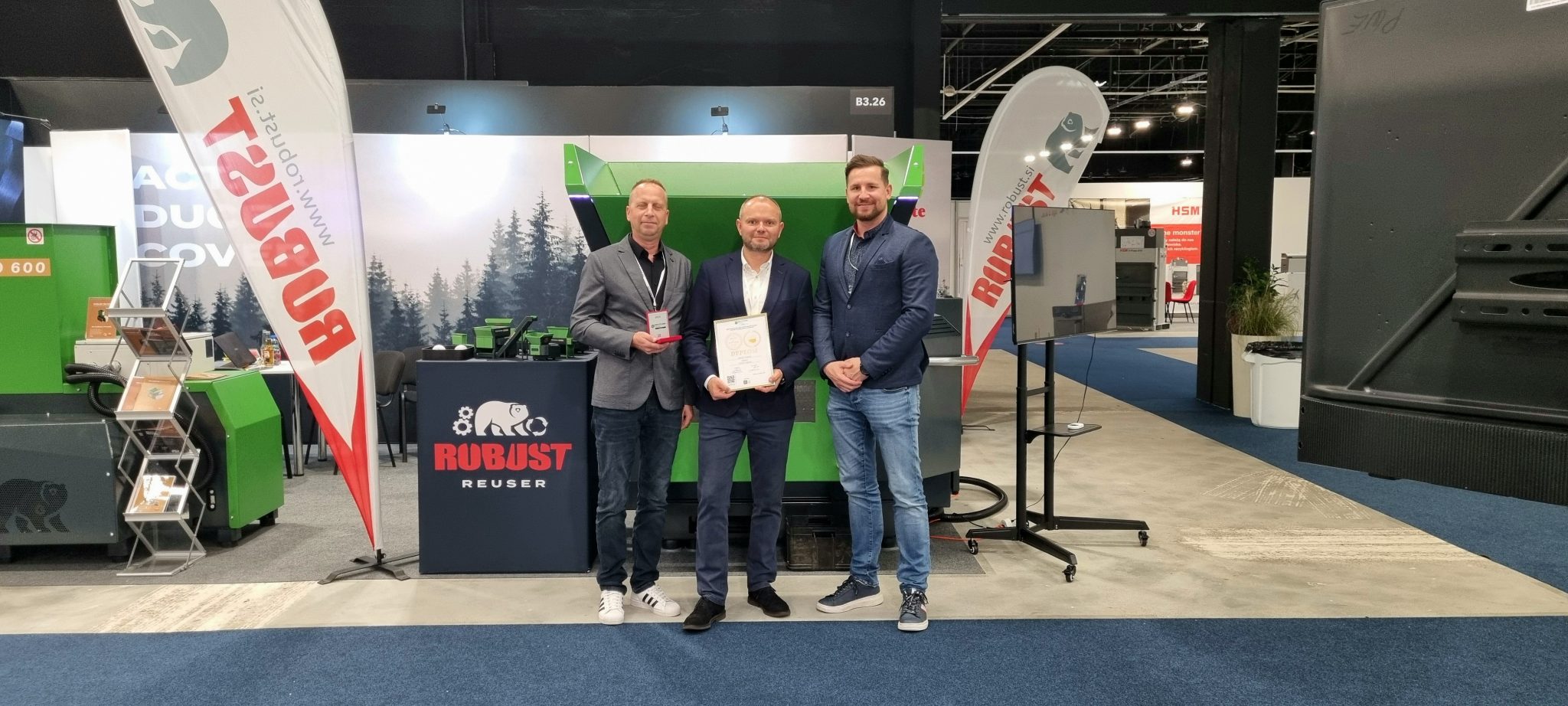 Robust Tech Robust prejel prestižno nagrado na sejmu Recycling Tech 2025 v Varšavi ...